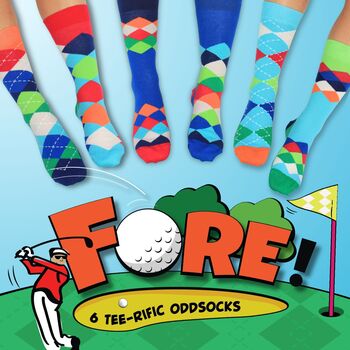 United Oddsocks Fore! Men's Gift Box Set, 2 of 5