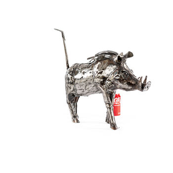 Small Warthog Metal Sculpture, 7 of 10