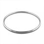Sterling Silver Simple Round Bangle, thumbnail 2 of 6