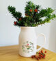 Christmas Hazel Dormouse Flower Jug, thumbnail 1 of 7