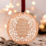 Personalised Memorial Christmas Wooden Ornament Gift, thumbnail 1 of 3