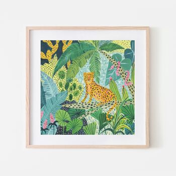 Jungle Leopard Art Print, 2 of 6