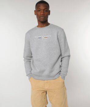 Custom Coordinates, Organic Cotton, Unisex Sweatshirt, 6 of 8