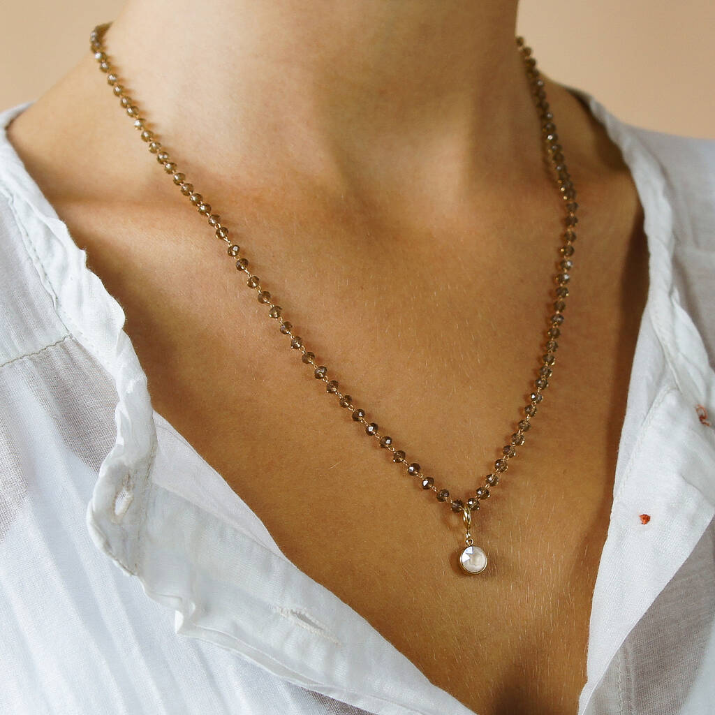 Personalised Beeda Beaded Charm Necklace, 1 of 11