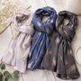 Metallic Gold Mulberry Tree Of Life Scarf, thumbnail 1 of 6