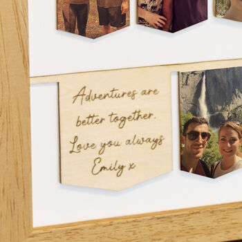 Couple Wooden Photo Bunting Print, 3 of 4