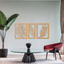 Wooden Botanical Wall Art Leaves Set Gift For Home Or Bedroom, thumbnail 7 of 9