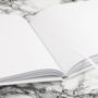 Engraved White Leather Wedding Guest Book, thumbnail 6 of 12