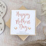 Rose Gold Heart Earrings, Happy Mothers Day, thumbnail 1 of 5