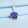 Pansy Pendant Necklace, thumbnail 1 of 3
