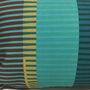 Combed Striped Cushion, Teal, Turquoise + Olive, thumbnail 2 of 5