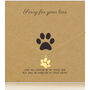 Dog Memorial Necklace Paw Print Pendant Design In Gold And Silver, thumbnail 3 of 7