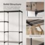 Portable Open Wardrobe Clothes Organiser Rack Shelves, thumbnail 6 of 9