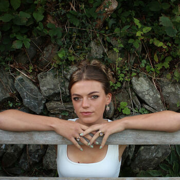 Ceramic, Glass And Gold Dawn Drop Earrings, 5 of 5