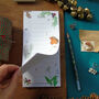 Robin 'To Do' List Christmas Notepad, thumbnail 3 of 10