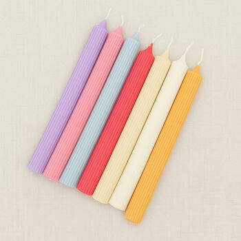 Colourful Pastel Soy Wax Taper Candle And Dinner Candle, 9 of 9