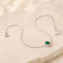 Adjustable Personalised Sterling Silver May Birthstone Bracelet, thumbnail 1 of 9