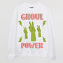 Ghoul Power Women's Halloween Slogan Sweatshirt, thumbnail 8 of 8