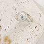 Script Initials Round Silver Signet Ring, thumbnail 7 of 11