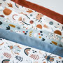 Blue Leopard Unisex Baby Romper, thumbnail 4 of 5