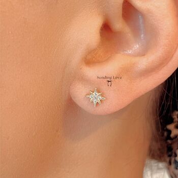 Star Christmas Earrings, 2 of 7