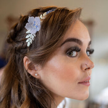Floral Crystal And Flower Hairband, 9 of 10