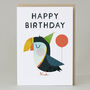 Happy Birthday Puffin Card, thumbnail 1 of 3