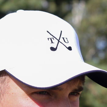 Personalised Golf Clubs Cap Hat Gift For Him, 7 of 9