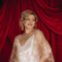 Gold Cape Beaded Wedding Dress Cover Up, thumbnail 2 of 12