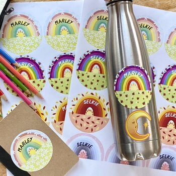 Personalised Seasonal Rainbow Stickers, 5 of 8