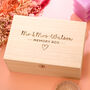 Personalised Mr And Mrs Memory Box, thumbnail 4 of 5