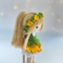 Handmade Crochet Fairy Doll, Tinker Bell, thumbnail 7 of 12