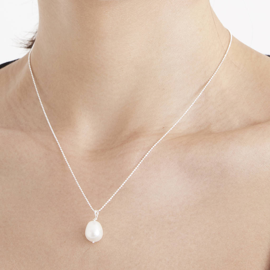 Lisa Pearl Necklace By Alison Fern Jewellery | Notonthehighstreet.com