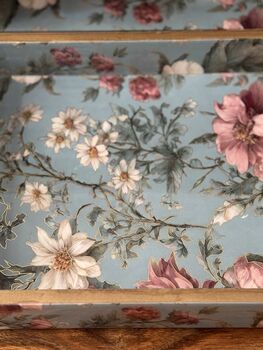 Luxury Wood Serving Tray, Indian Printed Serveware, 12 of 12