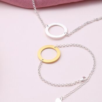Sterling Silver Statement Circle Necklace Or Bracelet, 4 of 4