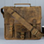 Vintage Style Leather Satchel Bag, thumbnail 4 of 12
