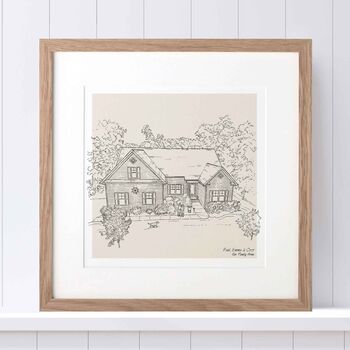 Hand Drawn Bespoke House Sketch, 8 of 12