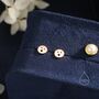 Surprise Face Stud Earrings In Sterling Silver, thumbnail 4 of 10