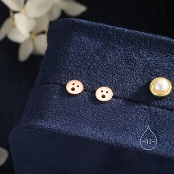 Surprise Face Stud Earrings In Sterling Silver, 4 of 10