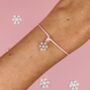 Pink Sparkly Snowflake Christmas Bracelet, thumbnail 4 of 6