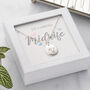 Personalised Necklace For Midwife With Birthstone, thumbnail 1 of 6