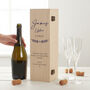 Bridal Party And Groomsman Champagne Bottle Box, thumbnail 3 of 6