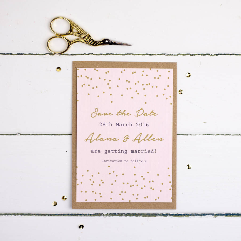 Confetti Wedding Invitations And Stationery By Russet and Gray