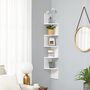 Five Tier Zigzag Floating Corner Wall Shelves, thumbnail 4 of 12
