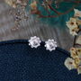 Sterling Silver Sunflower Earrings 'Sunshine', thumbnail 3 of 10