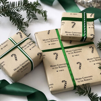 Personalised Christmas Spotify Playlist Wrapping Paper, 5 of 6