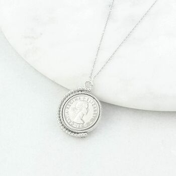 Sixpence 60th Birthday Spinner Necklace, 7 of 12