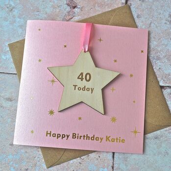 Personalised Birthday Foiled Decoration Card, 4 of 4