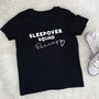 Personalised Sleepover Squad T Shirts With Heart, thumbnail 1 of 3