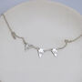 Personalised Silver Bunting Necklace, thumbnail 7 of 10